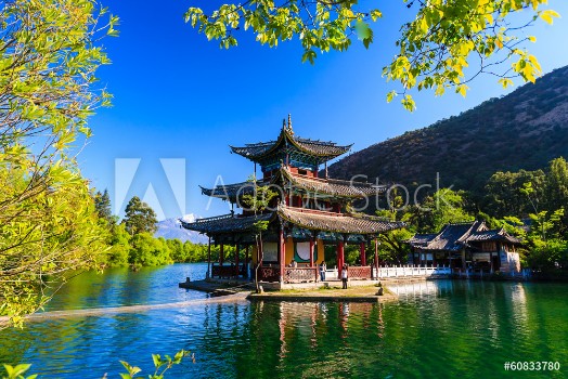 Picture of Lijiang old town scene-Black Dragon Pool Park